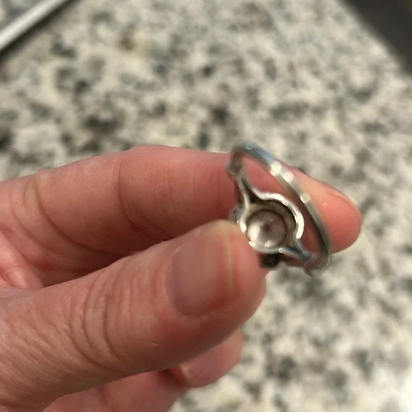 Contessa Di Capri Sterling Silver Ring SIZE 7 - Picture 7 of 9